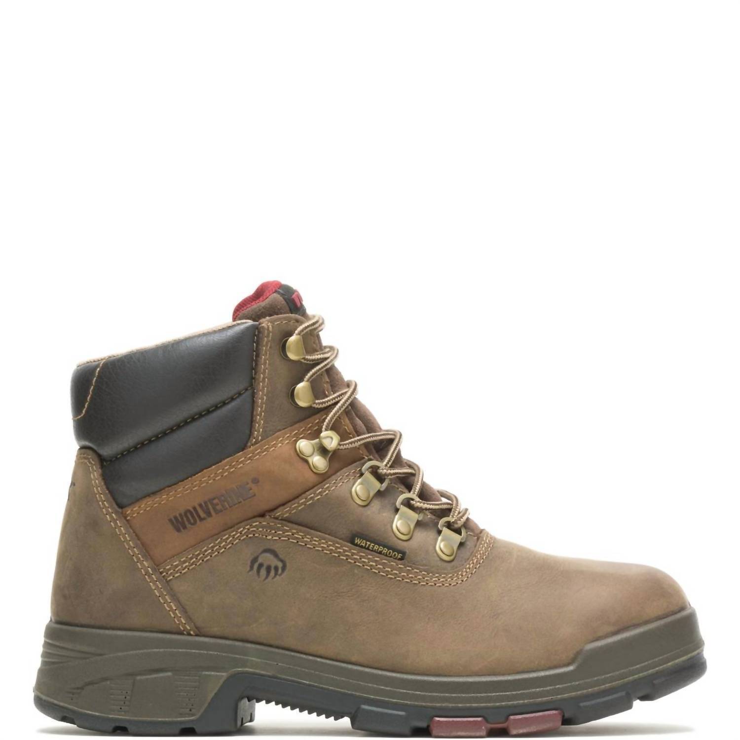 New Wolverine Men's Cabor Epx Waterproof Composite Toe 6" Boots In Dark Brown